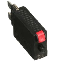 E-T-A Circuit Protection and Control Circuit Breaker Thermal Automotive Push-to-Reset PlugIn Blade Term. 1P 28VDC 10A