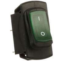 E-T-A Circuit Protection and Control Circuit Breaker Thermal w/Rocker 2-Pole Green LED 240/50V 15A 3120-N Series