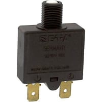 E-T-A Circuit Protection and Control Circuit Breaker Thermal Overcurrent Manual Reset .250 QC 1P 240VAC 28VDC 7A