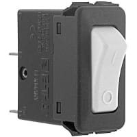 E-T-A Circuit Protection and Control Circuit Breaker Rocker White Opaque Molded I/O Legend QC 1P 250VAC/50VDC 10A