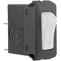 E-T-A Circuit Protection and Control Circuit Breaker Rocker White Opaque Molded I/O Legend QC 1P 250VAC/50VDC 15A