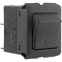 E-T-A Circuit Protection and Control Circuit Breaker Rocker Black Opaque Molded I/O Legend QC 2P 250VAC/50VDC 2A