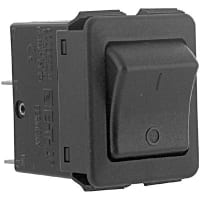 E-T-A Circuit Protection and Control Circuit Breaker Rocker Black Opaque Molded I/O Legend QC 2P 250VAC/50VDC 5A