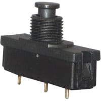 E-T-A Circuit Protection and Control Circuit Breaker Thermal Black Reset Act. Panel Mount Sldr 1P 250VAC 50VDC 0.63A