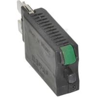 E-T-A Circuit Protection and Control Circuit Breaker Thermal Automotive Push-to-Reset Plug-In Blade Term. 1P 28VDC 4A