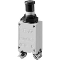 E-T-A Circuit Protection and Control Circuit Breaker Thermal J14 Screw Black Pushbutton 115VAC/28VDC 1P 1A