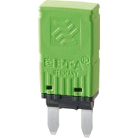 E-T-A Circuit Protection and Control Circuit Breaker Thermal Automotive Mini-CBE Type 1 Automatic Reset 1P 12VDC 30A