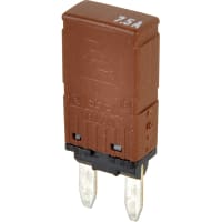 E-T-A Circuit Protection and Control Circuit Breaker Thermal Automotive Mini-CBE Type 1 Automatic Reset 1P 12VDC 7.5A