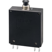 E-T-A Circuit Protection and Control Circuit Breaker Mag Push/Pull Actuator AC 50/60Hz Instant. QC 240VAC/80VDC 1P 5A