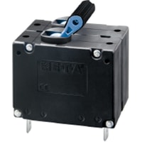 E-T-A Circuit Protection and Control Circuit Breaker Magnetic Toggle AC50/60Hz Medium Aux Contact QC I/O 240VAC 2P 8A