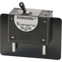 E-T-A Circuit Protection and Control Circuit Breaker Hyd/Mag Black Toggle Actuator UL 489 ON/OFF 1P 277VAC/80VDC 10A