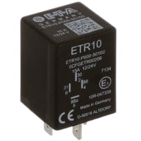 E-T-A Circuit Protection and Control Solid State ISO Mini Timer Relay, ETR10 Series