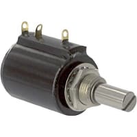 ETI Systems Potentiometer Wirewound 10 kOhms Power 2W Bushing Rotary 10 Turns MW20B Series