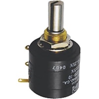 ETI Systems Potentiometer Wirewound 3 Turns 100 Ohms Power 1W Shaft Dia 0.25 In. MW22 Series