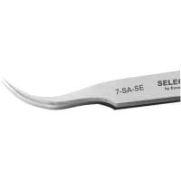 Excelta Corporation Precision Tweezer, 4.5" (115mm), Stainless Steel, Anti-Magnetic, Fine Curved Tip