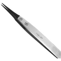 Excelta Corporation Three Star 5" Carbofib Straight Replaceable 0.3mm soft point tweezer - ESD Safe