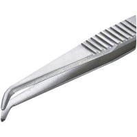 Excelta Corporation Tweezer, 4.5 in., Stainless steel, 0.5 mm Slot