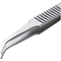 Excelta Corporation Tweezer, 4.5 in., Stainless steel