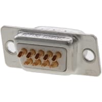 FCT by Molex Mixed Layout D-Sub Crimp Housing, Male, Tin-plated Shell, Dimples, 7 Circuits