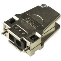 FCT by Molex FMK Series Metal Angled D-sub Conn Backshell 9 Way Strain Relief FMK1