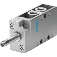 Festo Mechanical Valve, 3 Port, Closed, Electrical, G 1/4, 0.15 to 0.8 Mpa, MFH Series