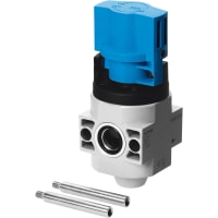 Festo Manual Valves, On-Off, 3 Port, G 1/8", 0 to 1.6 MPa, Air, Gas, HE Series