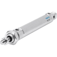 Festo Standard Cylinder, G 1/8 Port, M10 Rod, 25mm Piston, 100mm Stroke, DSNU Series