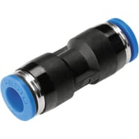 Festo Push-in Connector, 2 Ports 6mm OD tube, Blue ring