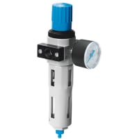 Festo Filter/Regulator, 40mic, 1-16 bar, gauge, 1/4G