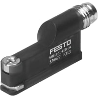 Festo Proximity Sensor for T Slot, 12-30V, M8 3-Pin, 500mA, Yellow LED, SME-8M Series