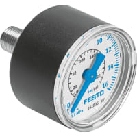 Festo Pressure Gauge, 40mm, G1/8, 0-16 bar/0-232PSI