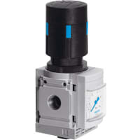 Festo Pressure Regulator, 0.3 to 7 bar, G 1/4 ports, with gauge, MS Series