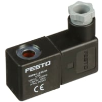 Festo Solenoid Coil, w/plug socket, plug vanes for MSSD-F 3-pin, 110VAC