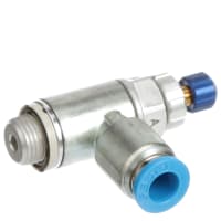 Festo Flow Control Valve, One Way, G 1/8 to 6mm Tube, Zinc Joint, GRLA Series