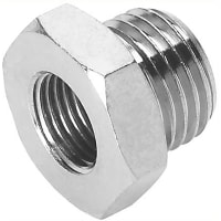 Festo Fitting/Nipple, reducing, air, G3/4 male to G1/2 female thrd, nkl pl brass