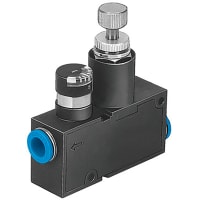 Festo Pressure Regulator, airline, QS-1/4, gauge