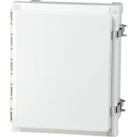 Fibox PC Enclosure, 16" Wide x 10" Deep x 18" High, Hinged Cover, SS Lockable Latch