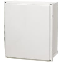 Fibox PC Enclosure, 12" Wide x 7" Deep x 14" High, Hinged Opaque Screw Cover, UL 508