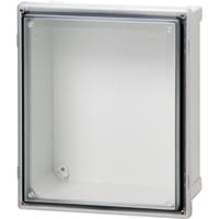 Fibox PC Enclosure, 12" Wide x 7" Deep x 14" High, Clear Screw Cover, UL 508