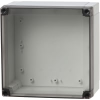 Fibox PC Enclosure, 5" Wide x 3" Deep x 5" High, Transparent Cover, UL 508