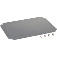 Fibox Mounting plate-Galvanized steel, for ARCA - IEC size 7.87" Wide x 5.90 Inc