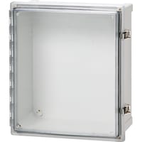 Fibox PC Enclosure, 6" Wide x 5" Deep x 8" High, Opaque Screw Cvr, 1/2"+3/4" Knock-out