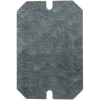 Fibox Galvanized Mounting Plate, 3.9" Wide x 3.9" High Steel Back Panel