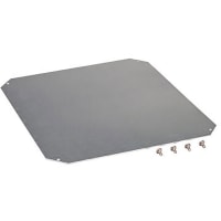 Fibox Mounting Plate, Galvanized Steel, For ARCA 303021 No-MP, 9.84x9.84