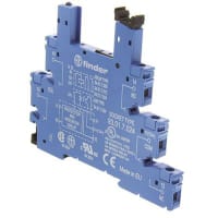 Finder Relay Socket, DIN Rail, 6A 250V, Screw, 93 Series