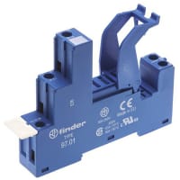 Finder Relay Socket, 5 Pin, DIN Rail/Surface Mount, 16A, SPCO, 97 Series