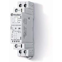 Finder Modular Contactor, DPST-NO 25A, 24V AC/DC Coil, LED & mech. Indicator