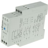 Finder Time Delay Relay, SPDT, 8 Function, On-delay, 0.05 Sec - 10 Days, 83 Series