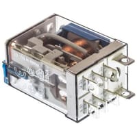 Finder DPDT Plug In Non-Latching Relay, Tab 12A24VDC, 56 Series