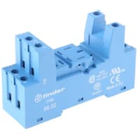 Finder DIN -Rail/Panel mount screw terminal (Box Clamp) socket for 56.32 relay (blue)